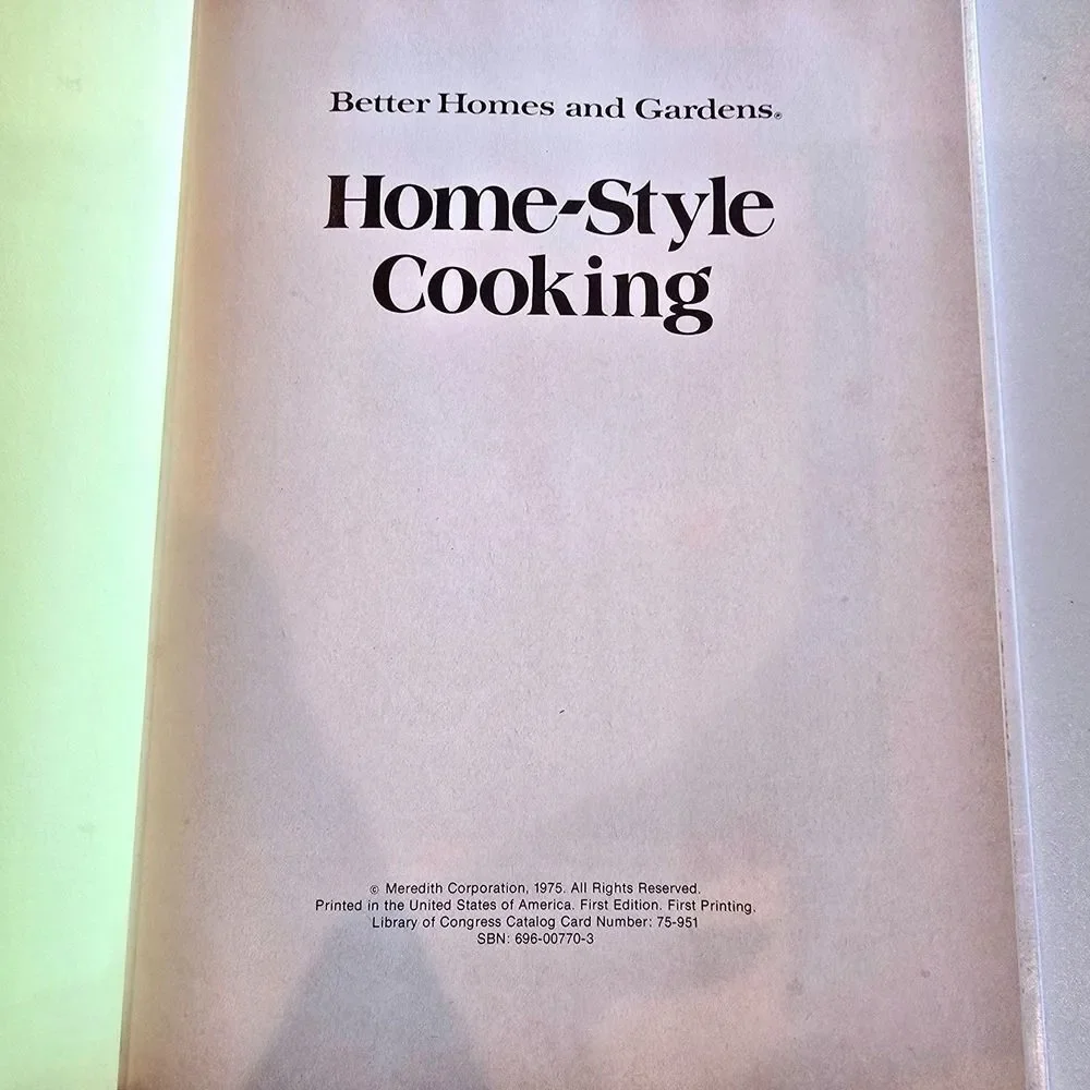 1975 Better Homes Gardens Home-Style Cooking1st Print Cookbook +‎ Ephemera